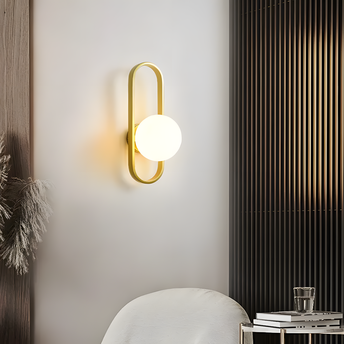 Wall lamp APP1756-1W BRUSH GOLD WHITE