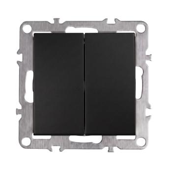 Întrerupător Dublu OSTE JNH007-W BLACK