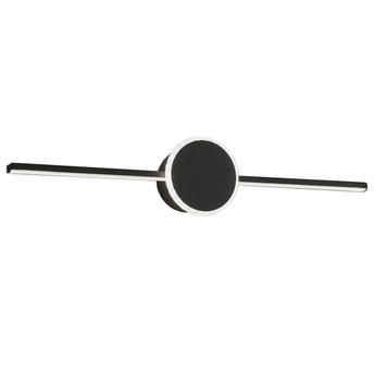SIENAS LAMPA VADA VANNAS ISTABAS APAĻŠ MELNS 60CM APP849-1W
