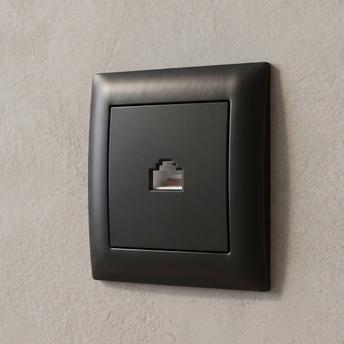 Розетка RJ45 с Рамка OSTE JNH010-S BLACK