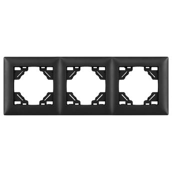 Ramă triplă pentru prize OSTE JNH015-3F Black