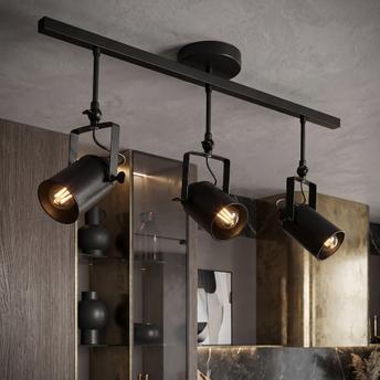 Ceiling lamp spotlight APP487-3C Black