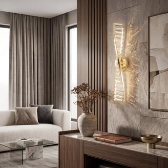 VÄGG LED-LAMPA APP1951-W 50 cm GOLD