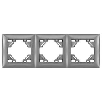 Ramă triplă pentru prize OSTE JNH015-3F Grey