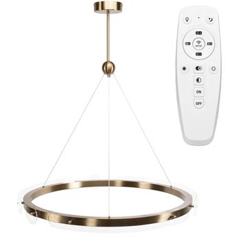 Loop LED piekaramā griestu lampa APP1549-cp Zelta + tālvadības pults
