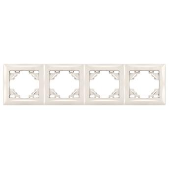 Neliosainen peitelevy pistorasioille OSTE JNH016-4F Beige