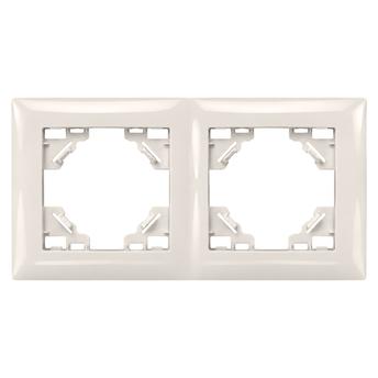 Ramă dublă pentru prize OSTE JNH014-2F Beige