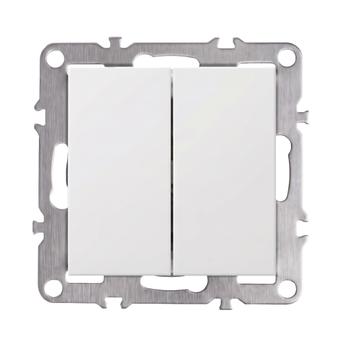 Double Switch OSTE JNH007-W WHITE