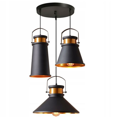 Lampa DE TAVAN ASTI ABC negru / Auriu