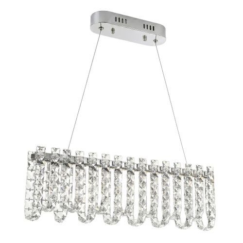 LED kristalna viseča svetilka SWE073-CP 60cm Chrome