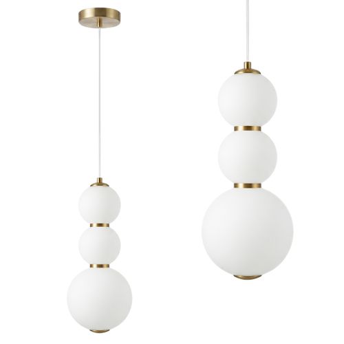 LED-Pendelleuchte Deckenlampe LHJ113-3CP Gold gebürstet