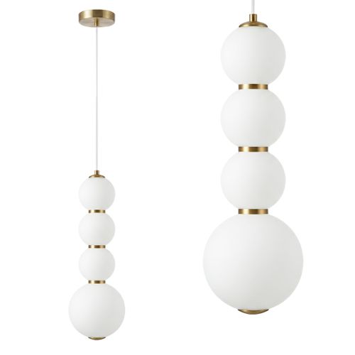 LED-Pendelleuchte Deckenlampe LHJ114-4CP Gold gebürstet