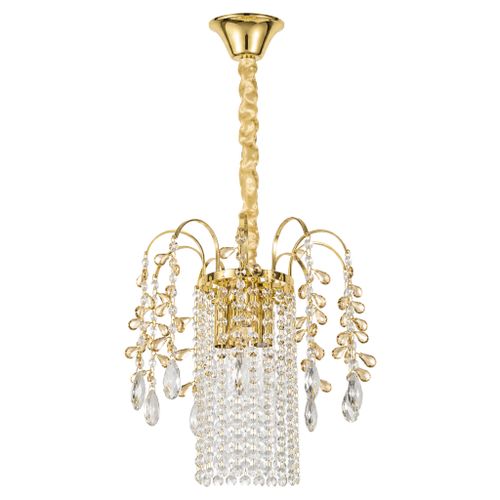 Кристална висяща лампа SWE090-CP 30cm GOLD