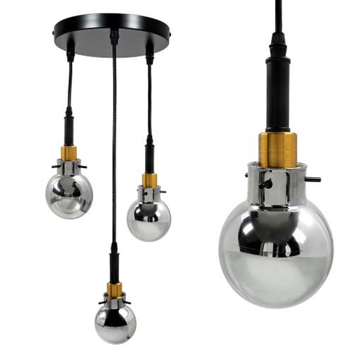 Lamp APP1125-3CP Black Gold