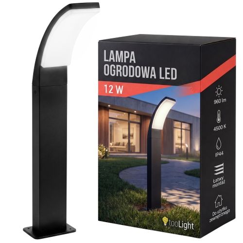 Candeeiro de jardim LED de pé JNH033-G Black