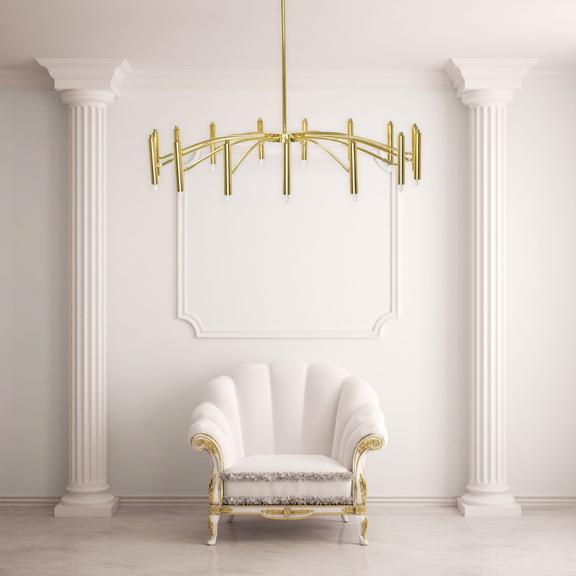 Takplampa APP1197-15CP Guld