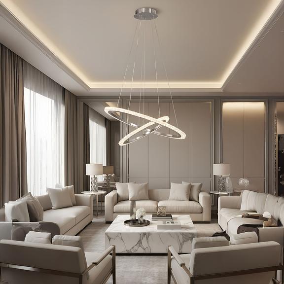 TAKLAMPA HÄNGANDE LED LHJ045-CP2 BORSTAD NICKEL