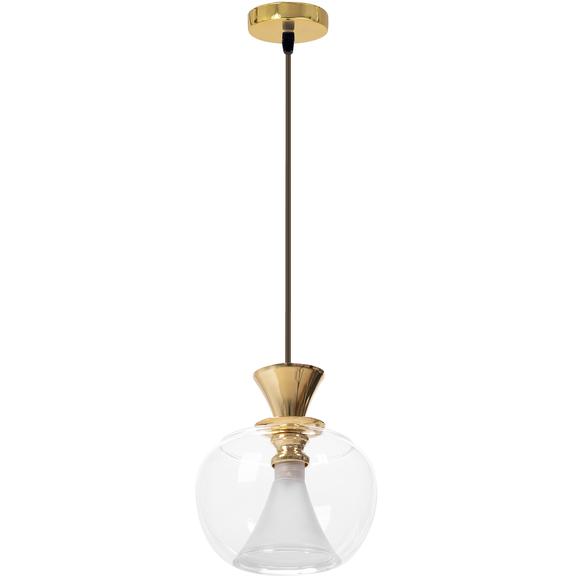 Hängande Taklampa Glasglob APP902-1CP Guld