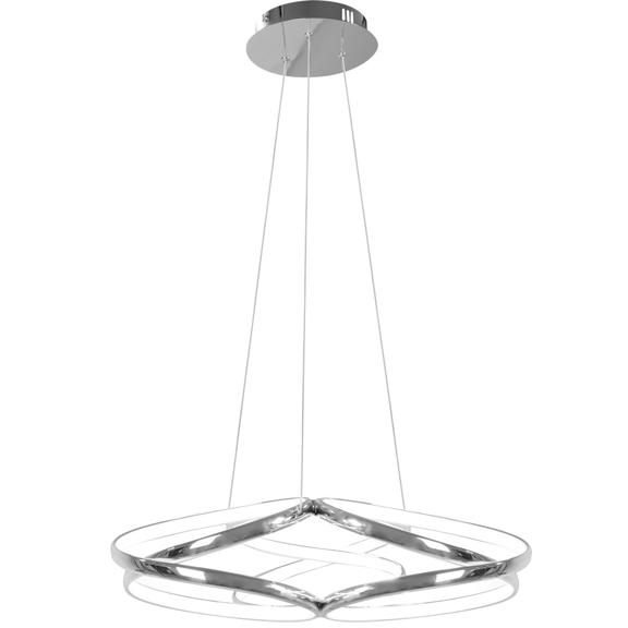 Modern takarmatur LED för tak + FJÄRRKONTROLL APP795-CP Flat Krom