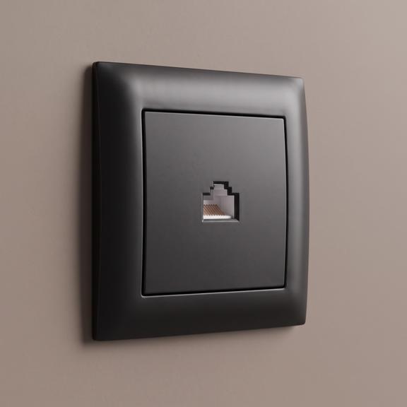 Розетка RJ45 OSTE JNH010-S BLACK