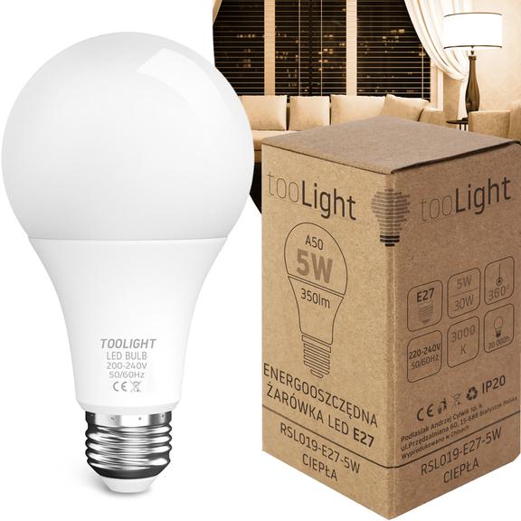 LED-lampa Varm E-27 5W RSL019