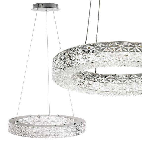 HÄNGLANDE LED-LAMPA MS004-CP 40 cm Krom