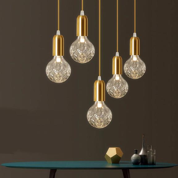 Hängande Taklampa Enkel Retro APP649-1CP Guld