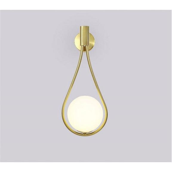 Vägglampa Väggarmatur Glasglob APP603-1W Guld