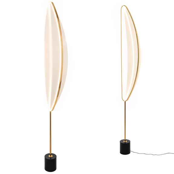 Golvstående LED-lampa G126-F Guld