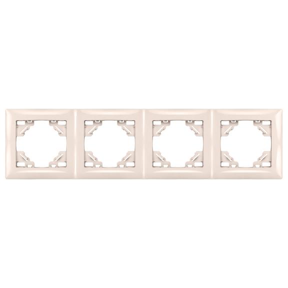 Cadre quadruple pour prises OSTE JNH016-4F Beige