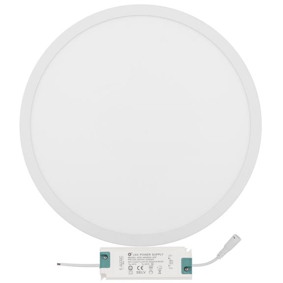 INFÄLLD RUND LED-PANEL VIT 42W