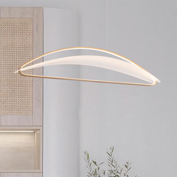 HÄNGENDE LED-TAKLAMPA G124-CP Guld