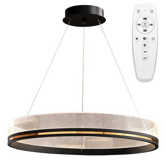 Hänglampa LED APP1192-CP Svart Guld