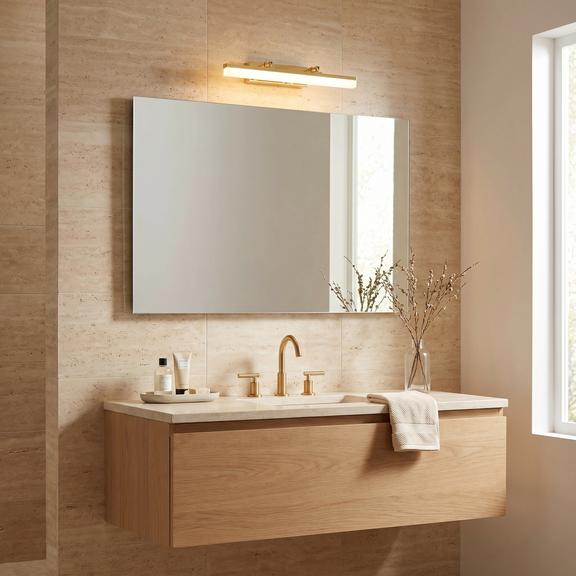 Badrum vägg LED-lampa APP1872 40 CM GOLD