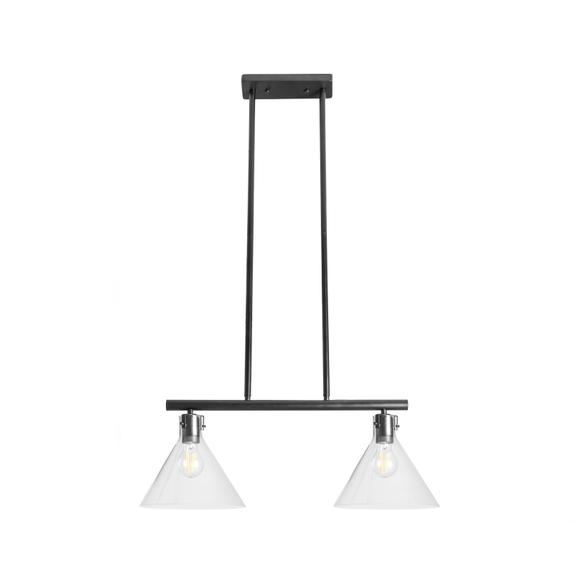 TAKLAMPA I GLAS OCH METALL APP317-2CP