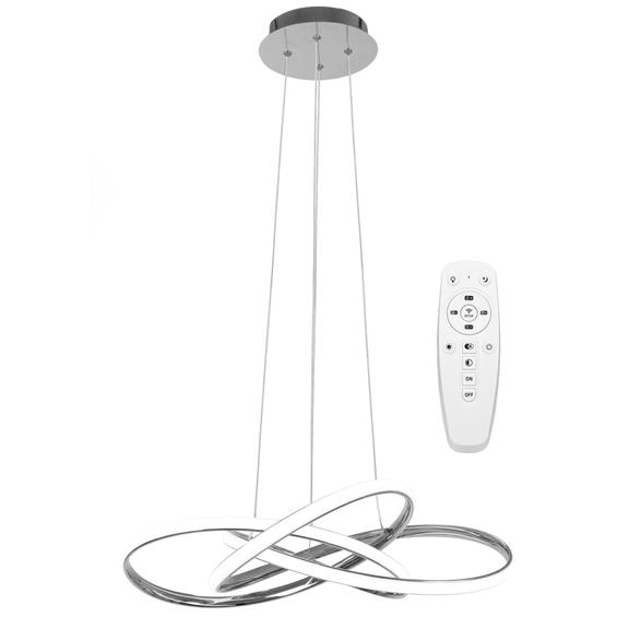 Modern taklampa LED + FJÄRRKONTROLL APP816-CP Node Krom