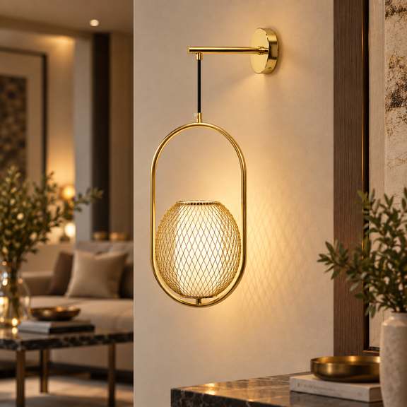 Wandlampe Gold APP1945-1W