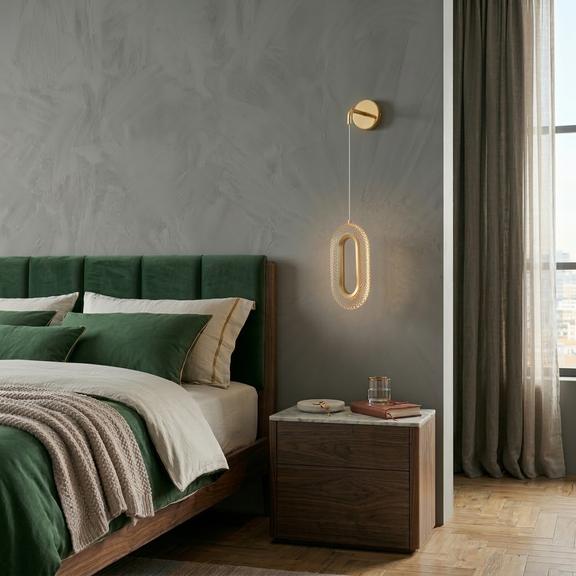 VÄGGLAMPA LED G172-W GULD