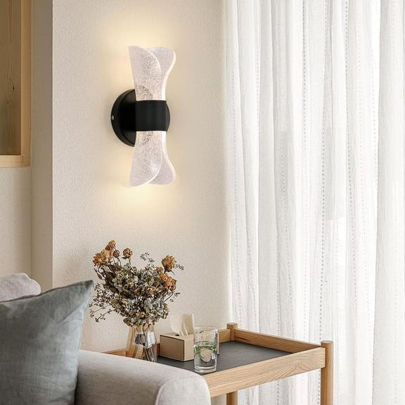 LED vägglampa G029-W Svart