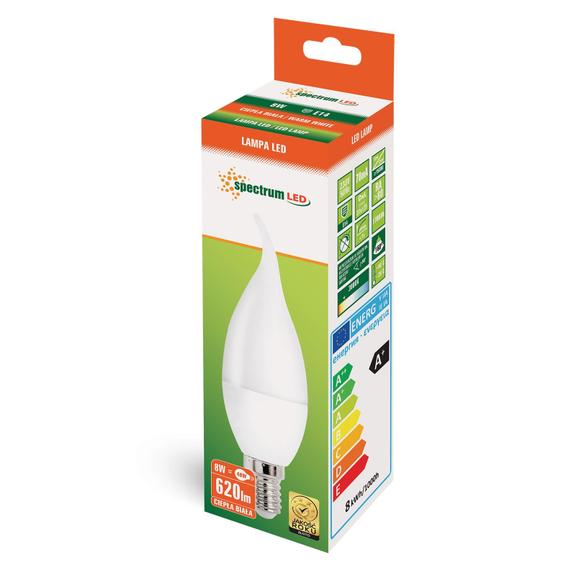 Varm LED-lampa E14 230V 8W Dekorativ 14225