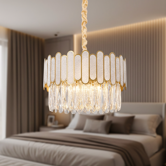 Hängande taklampa APP1746-4CP 40 cm Guld