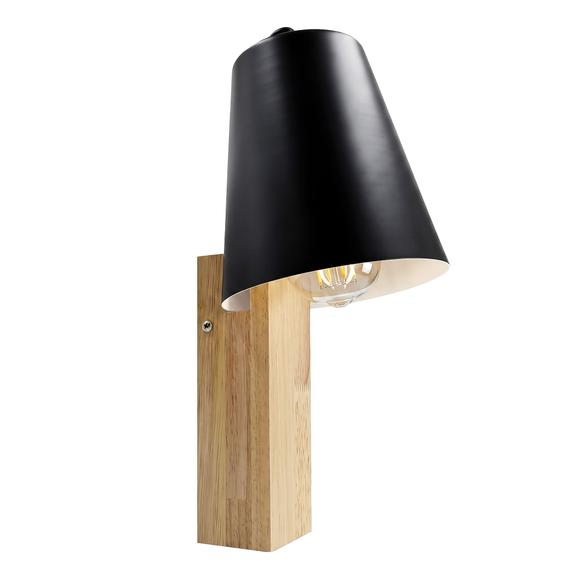VÄGGLAMPA LOFT APP1279-1W SVART
