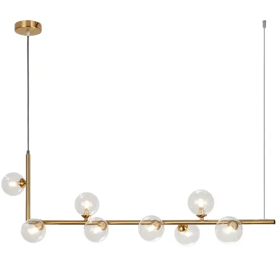 Hänglampa Glasbollar 8 st APP615-8CP Guld