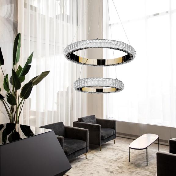 HÄNGLAMPA LED G043-2CP GULD