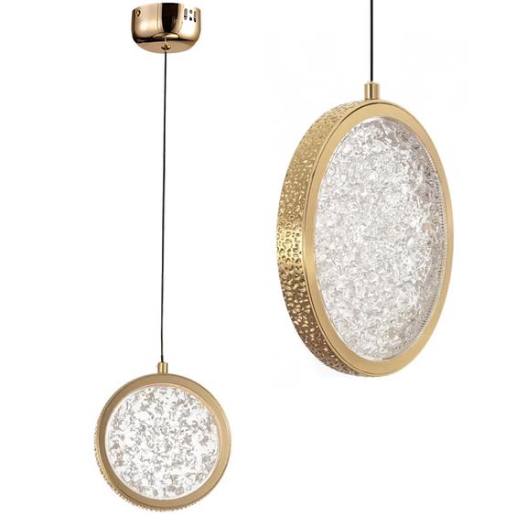 HÄNGLAMPA KRISTALL LED LHJ100-1CP Guld