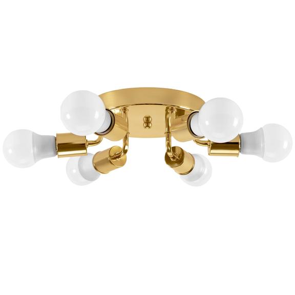 Taklampa Plafond 6-armad Metall APP712-6C Guld