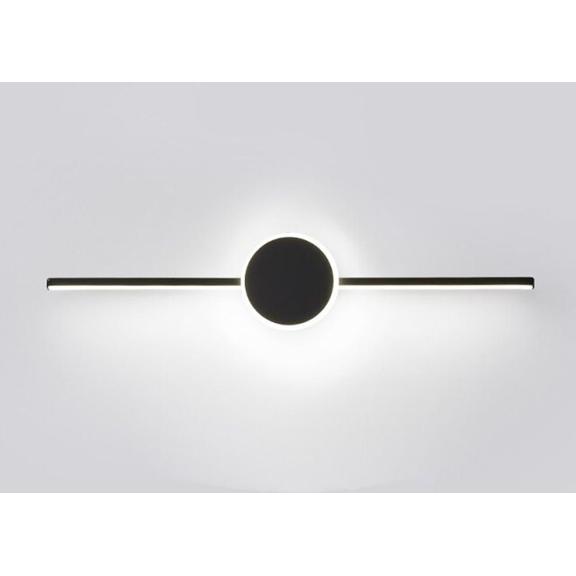 BADRUMSVÄGGLAMPA LED ROUND BLACK 80CM APP850-1W