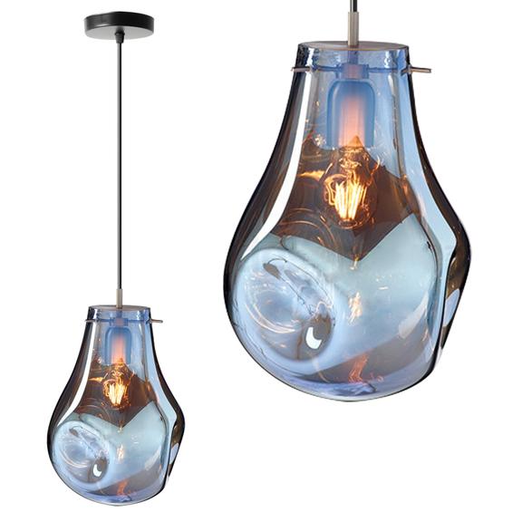 Taklampa Hängande Glas APP327-1CP BLÅ