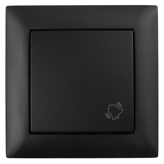 Uksekella Nupp Raamiga OSTE JNH008-W BLACK