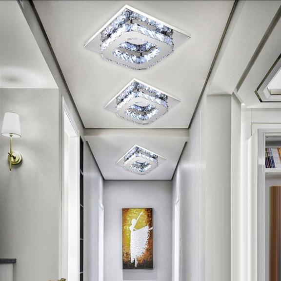 Kristalltaklampa Plafond Glamour 8W APP406-C Neutral